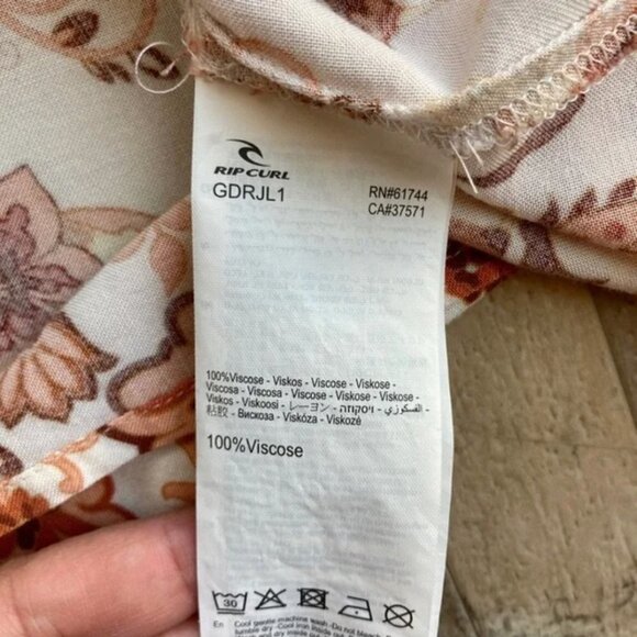 Rip Curl Desert Dawn Tunic Dress Bohemian Paisley Floral - Picture 10 of 12